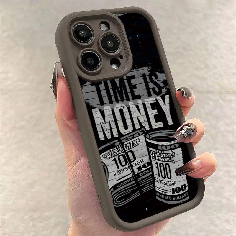 Time Is Money Printed Soft Phone Case for Xiaomi Mi 13T 14 12 11 Lite 5G 13 12T 12X 14T Pro Poco X5 X3 X6 F5 F6 M6 Pro 4G Cover
