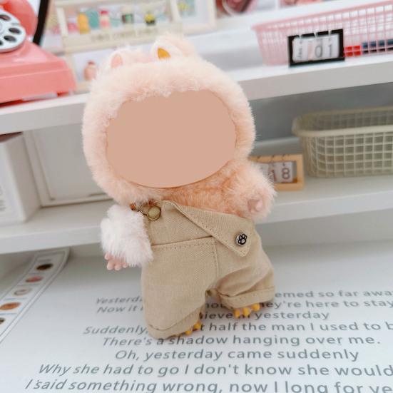 Oblečení pro panenku 17cm La Bubu Rybářský klobouk a sada overalů