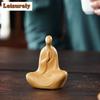 Yixing Zisha Phaseless Buddha Tea Pet Retro Fish Tank Landscaping Tea Figurine Play Toys Tea Statue Ornaments Supplies Craft
