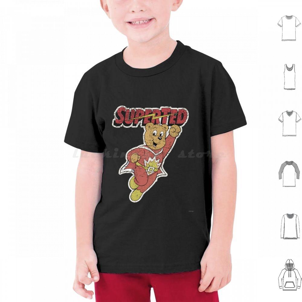 80s Kid V1 T Shirt Men Women Kids 6xl Retro 80s Cartoon English Uk Australia Super Ted Tex Spotty Bear Superhero Powers