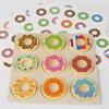 Wooden Doughnut Colors Pairing Toys Montessori Early Education Puzzle Color Matching Game Kindergarten Game Teaching Aids