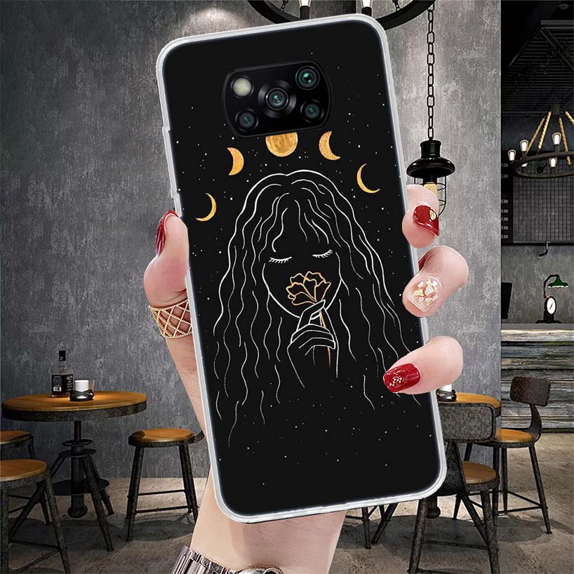 Moon Mystery Totem Witche Soft Phone Case For Xiaomi Redmi 15C 15 13C 13 Poco X5 X6 X7 F7 Ultra M7 12C 12 10 10C 9C 9A 9T 9 Fund