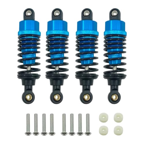 DeeRace RC Shock Dampers for Tamiya Tt-01, Tt-02, and Tl-01, 4-Piece Set, 1/10 Scale RC Car Shock Absorbers, RC Crawler Car/Truck Rear Shock Absorber