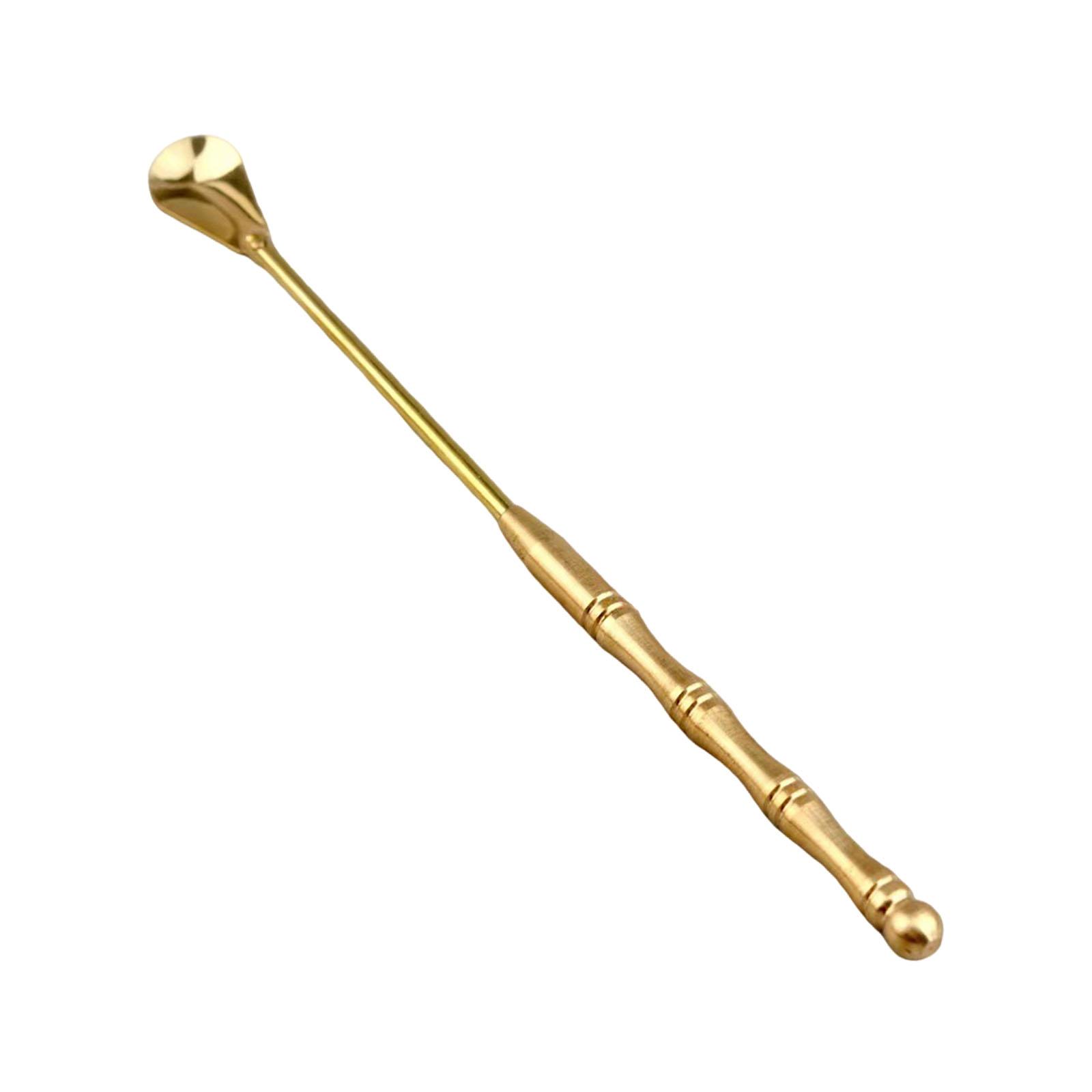 

Modern Copper Incense Spoon Durable Handmade Tool for Burner Room Decoration Scented Stick Holder золотой