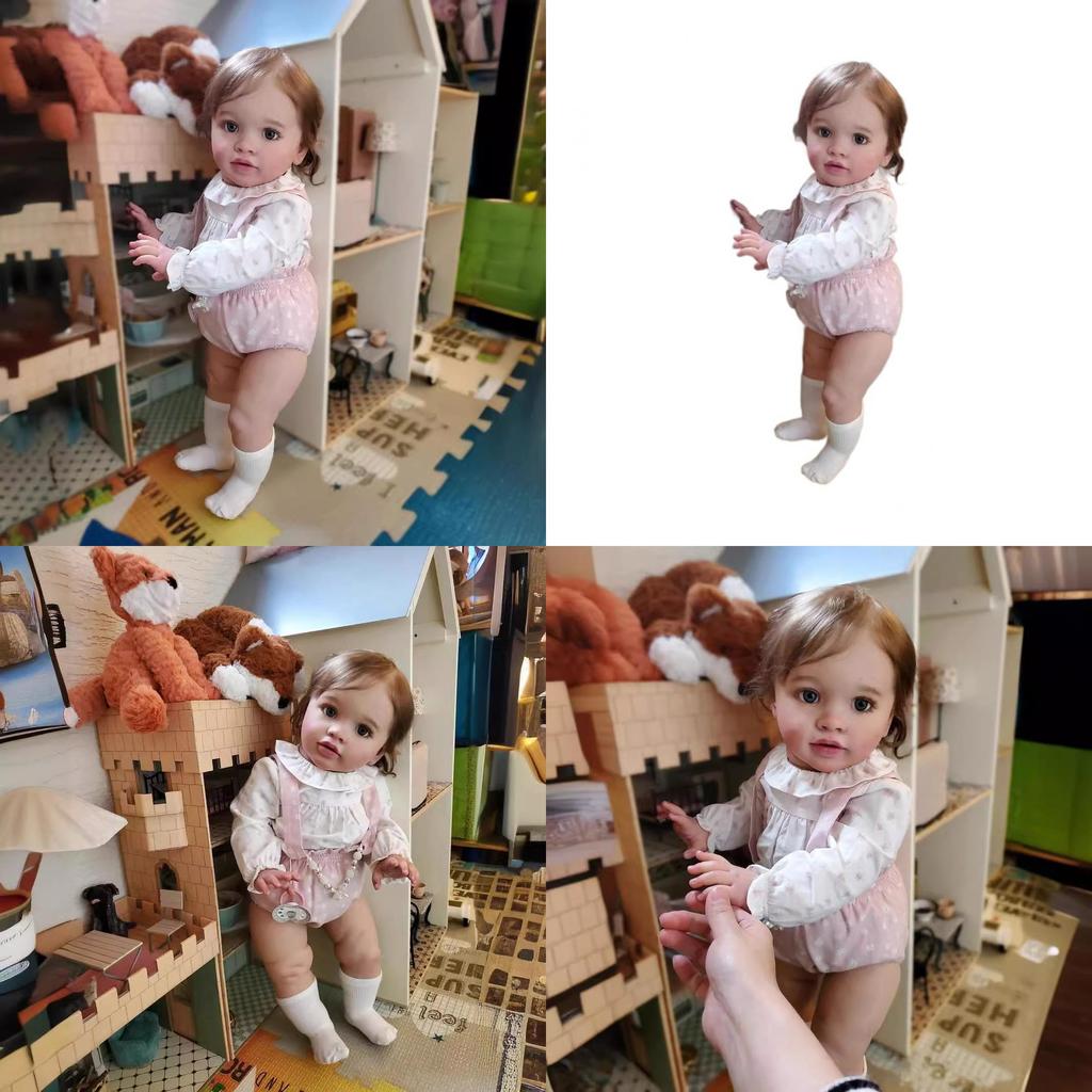 Silikonowa Lalka Niemowlę Reborn z Realistycznymi Cechami Dla Kolekcjonerów i na Prezent