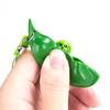 Infinite Squeeze Edamame Bean Pea Keychain Pendant Ornament Stress Relief Decompression Toys