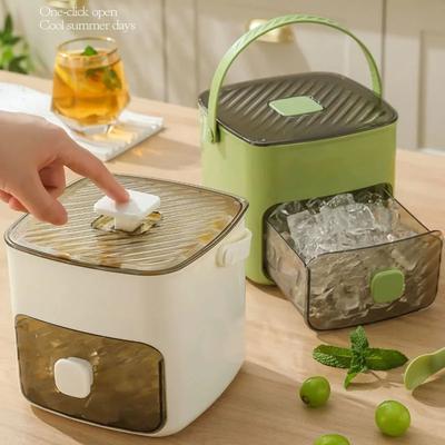 48 Grid Ice Cube Mold Reusable Refrigerator Ice Maker One-touch Easy Release Homemade Ice Cube Tray Mold Home Ice Making Tool