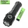 Powerful Mini EDC LED Flashlight 2000LM Super Bright Hat Clip Light USB Rechargeable Torch Camping Lantern with Power Indicator