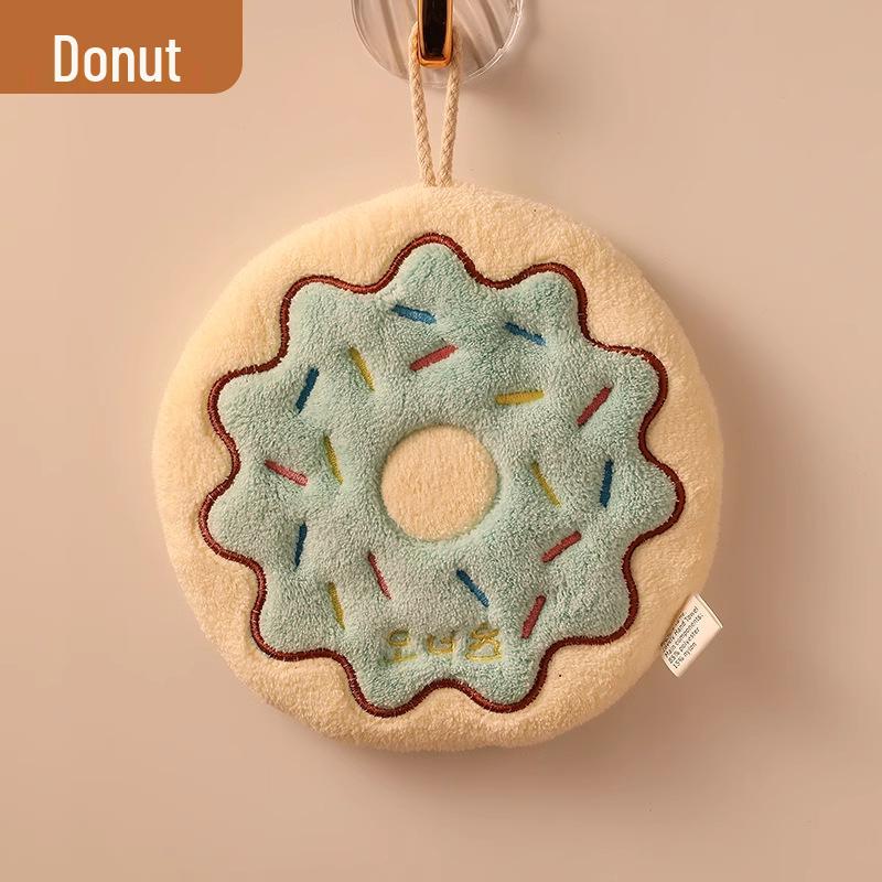 Free Shipping: Korean Style Cartoon Hand Towel - Absorbent, Quick-Drying Coral Fleece for the Kitchen