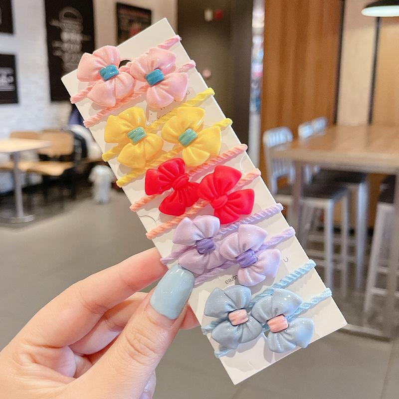 10-30PCS/Set, Cute Cartoon Animals, Hair Bands, Girls, Elastic Rubber Band, Headwear, Hair Accessories