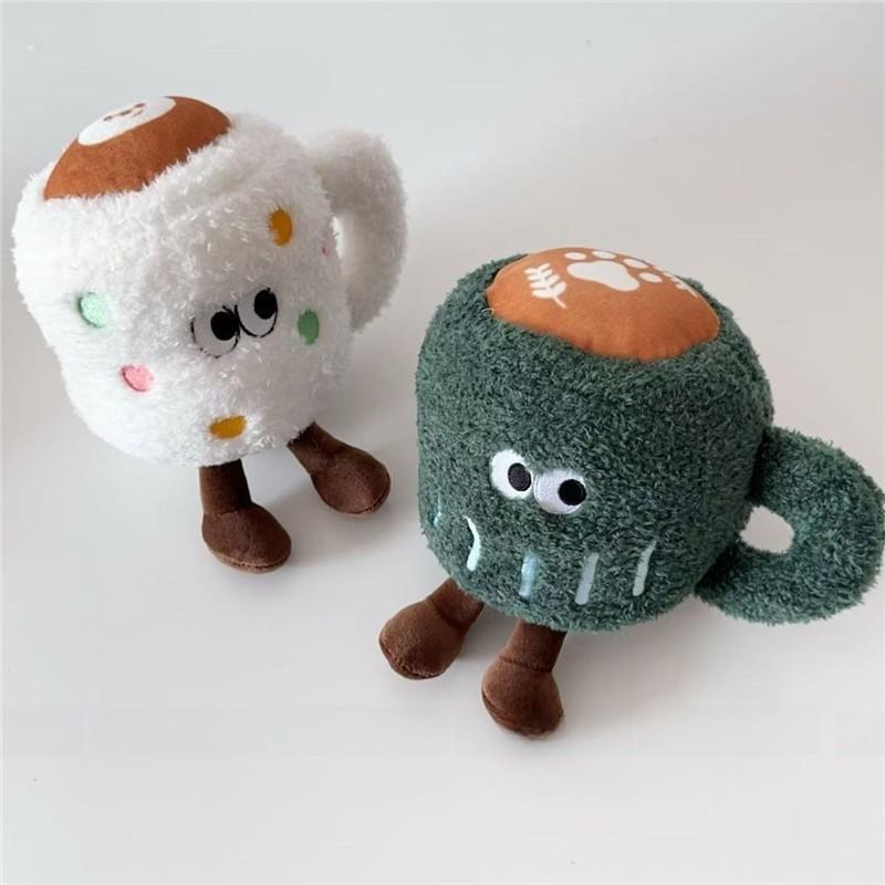 Adorable Plush Coffee Cup Pineapple Bread Milk Box Stuffed Animal For Room Decor