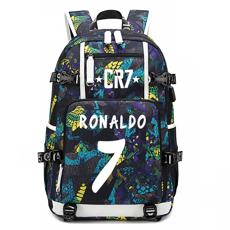Football Star Surrounding Student Bag Camouflage Backpack Leisure Travel Mountaineering Bag