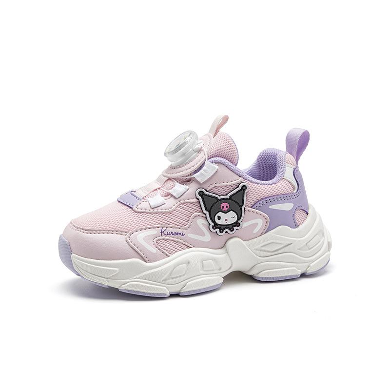 

Hello Kitty Girls Breathable Mesh Running Shoes - 2025 Autumn Collection with Kuromi Trendy Design 35 розовый/фиолетовый