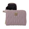 Mini Large Card Coin Wallet, Bifold, Capacity, Case, Accordion-Style, Slim, Purse, Compact, Small, Women's (Pink)