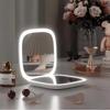 Mini Compact Foldable Pocket Hand Led Makeup Mirror With Led Light 5X/10X Magnification Rechargeable And Small