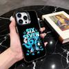 Custodia S-Six SS S-Seven 67 Per iPhone 17,16,15,14,13,12,11 Plus,Pro Max,XS,Colorata Argento Nero Cover