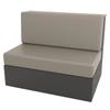 2pcs/Set  PU Waterproof Solid Color Stretch RV Dinette Cushions Cover Spandex Soft RV Camper Car Bench Seats Covers