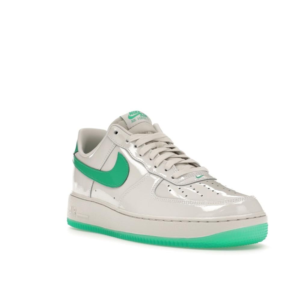Nike Air Force 1 07 Premium Platinum Tint Stadium Green Men Sneakers White HF4864-094
