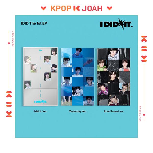 (I Did It / Yesterday / After Sunset Ver.) IDID [I Did It] 1st Mini Album