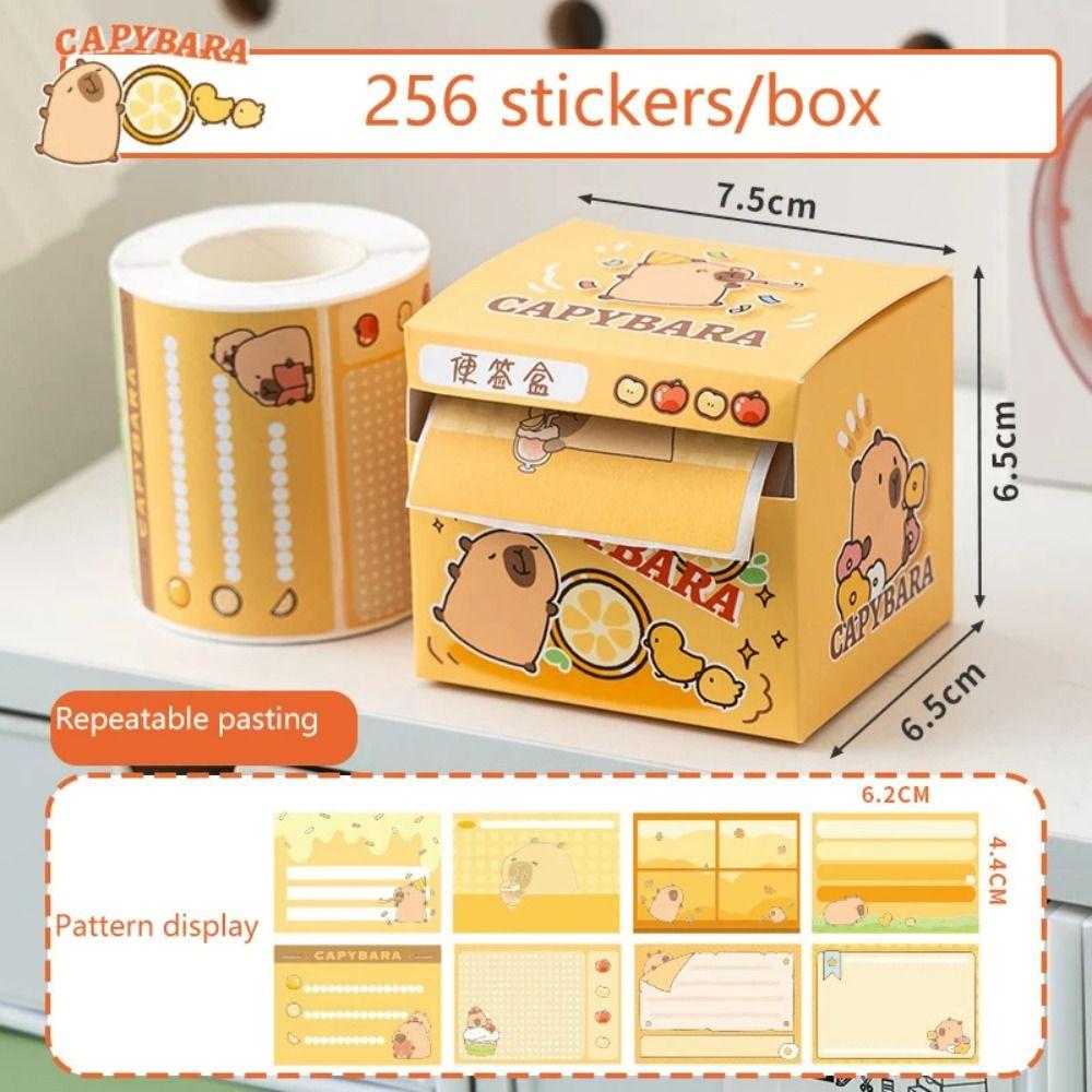 Stationary Capybara Pull Out Sticky Notes Sticky Notes Cute Capybara Memo Pad  Office Supplies