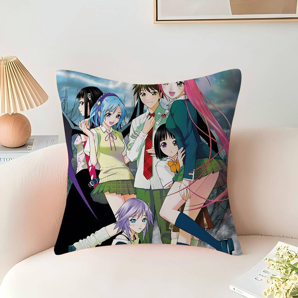 Anime R-Rosario Vampire Maple Design Cushion Cover Happy Autumn Harvest Decor Holiday Decorati Pillow Cover