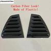 For VW Volkswagen Golf 8 MK8  - 2025 Rear Window Triangle Shutter Panel Cover Trim Carbon Fiber / Black Exterior Accessories