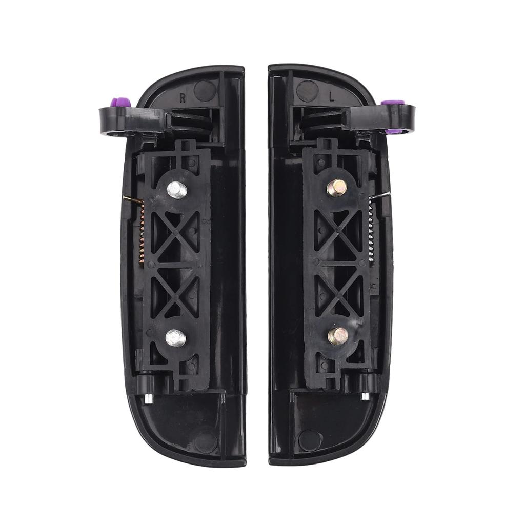 VENOAL 2pcs Car Black Front Rear Outer Door Handle Exterior Door Open Knobs Left and Right Fit New Alto