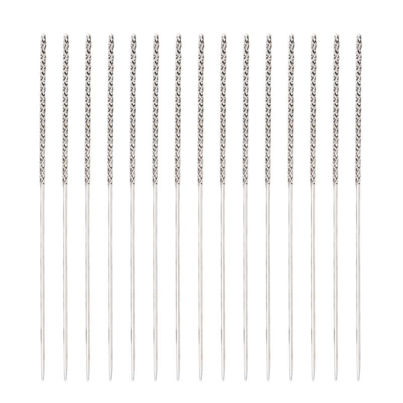 15x Snag Repair Tool Leather Craft Sewing Needle Snag Repair Needle for Drapes