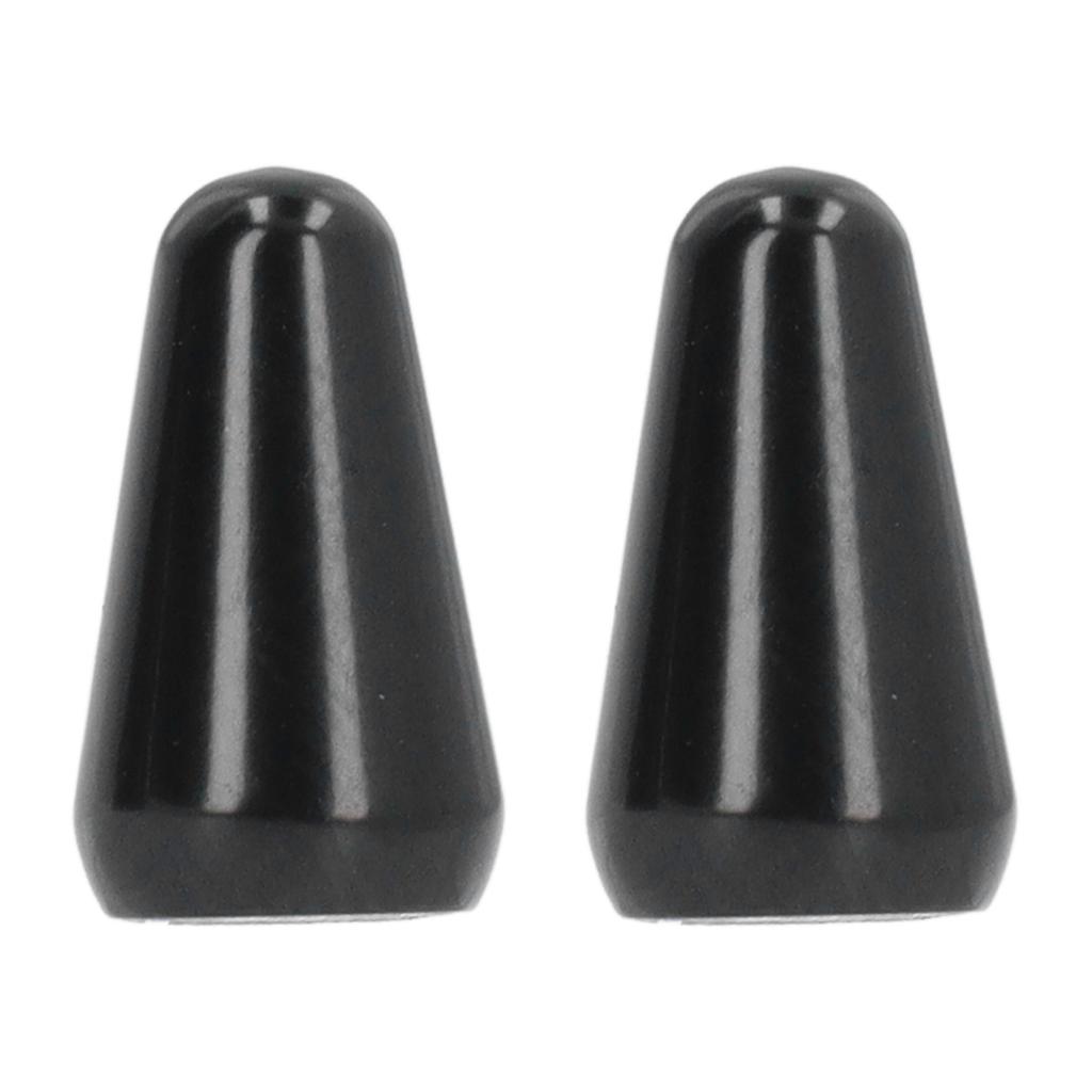 2PCS Guitar Pickup Switch Caps 3 Way 5 Way Toggle Switch Knob Tip Replacement for ST TL Style Electric Guitars Black