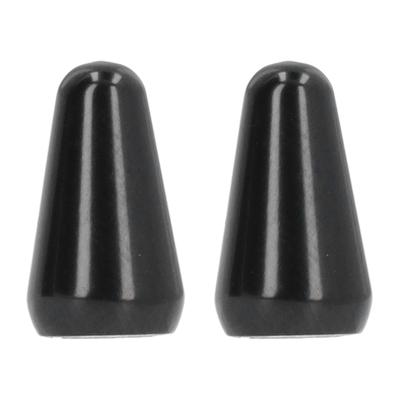 2 Pièces Capuchons de Sélecteur de Micro de Guitare 3 Voies 5 Voies Bouton de Levier Remplacement pour Guitares Électriques Style ST TL Noir