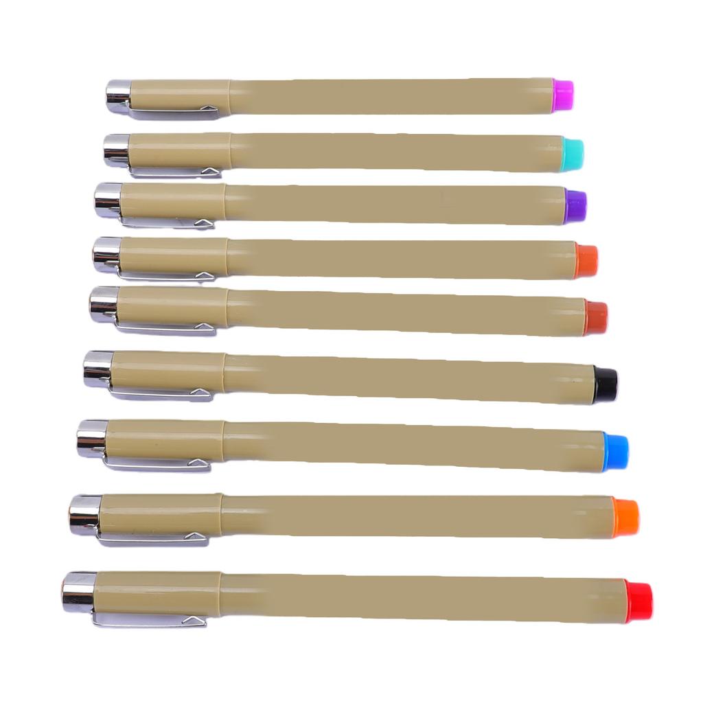 9PCS Fine Liner Pen Sketch Drawing Pens Water Proof Ink for Artists Sketching Watercolor Calligraphy Detail Outlining