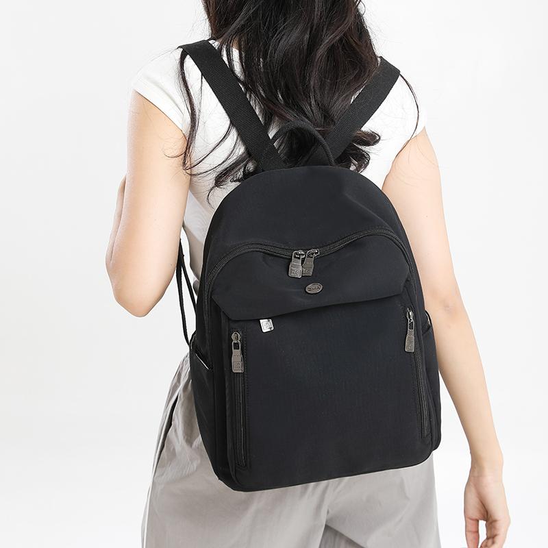 Ryggsekk i nylon for kvinner Reise-ryggsekk Student Skolesekk