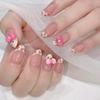 Verlaufende Bernstein-Goldfolie Abnehmbare Nagelsticker - Herbst/Winter-Kollektion