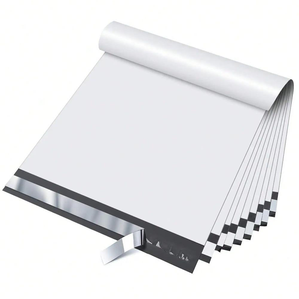 100pcs Waterproof Packaging Bag Sealing Sealed Express Mail Bag For Transportation Mailing