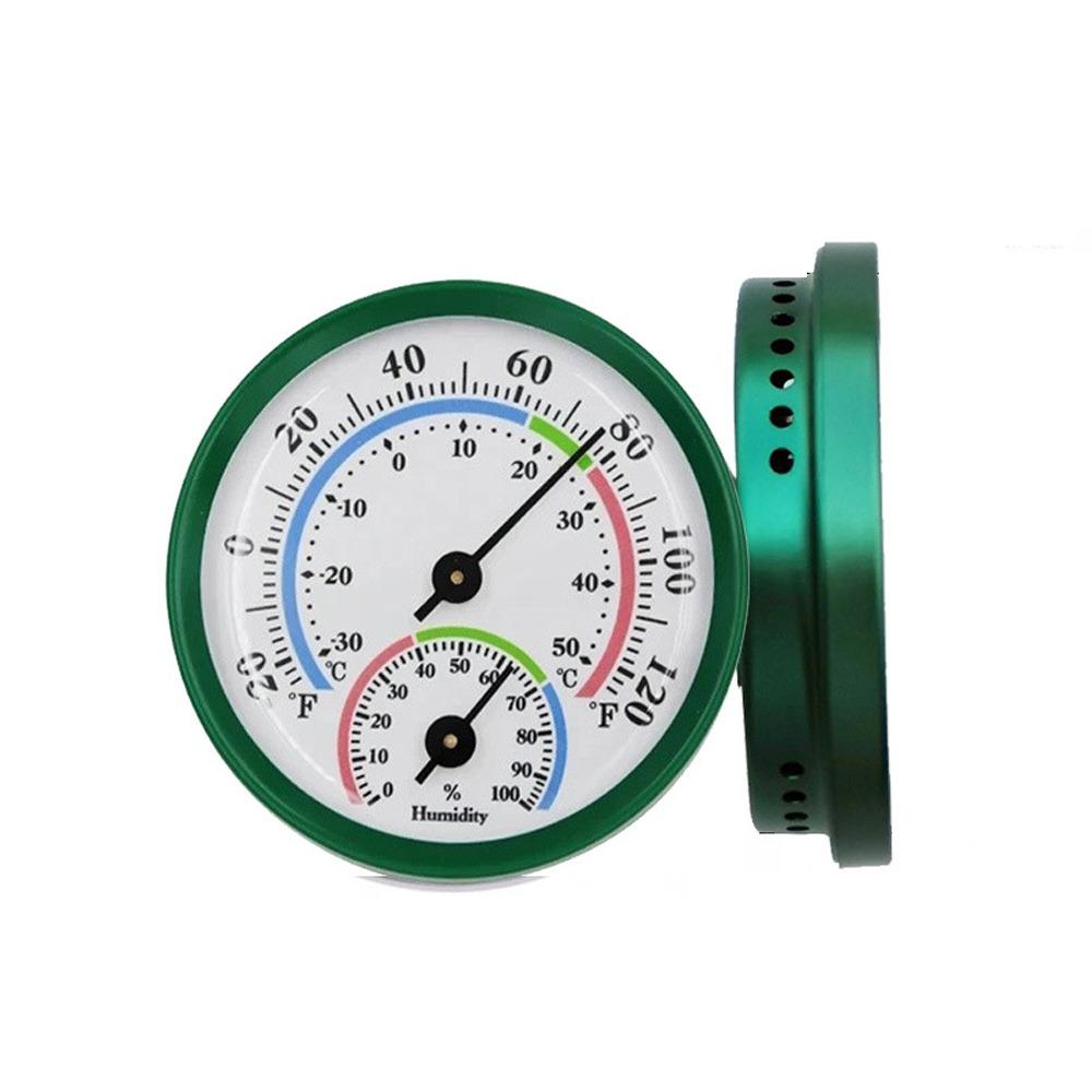 Round Pointer Type Temperature Meter No Battery Required Analog Hygrometer  Home Supply