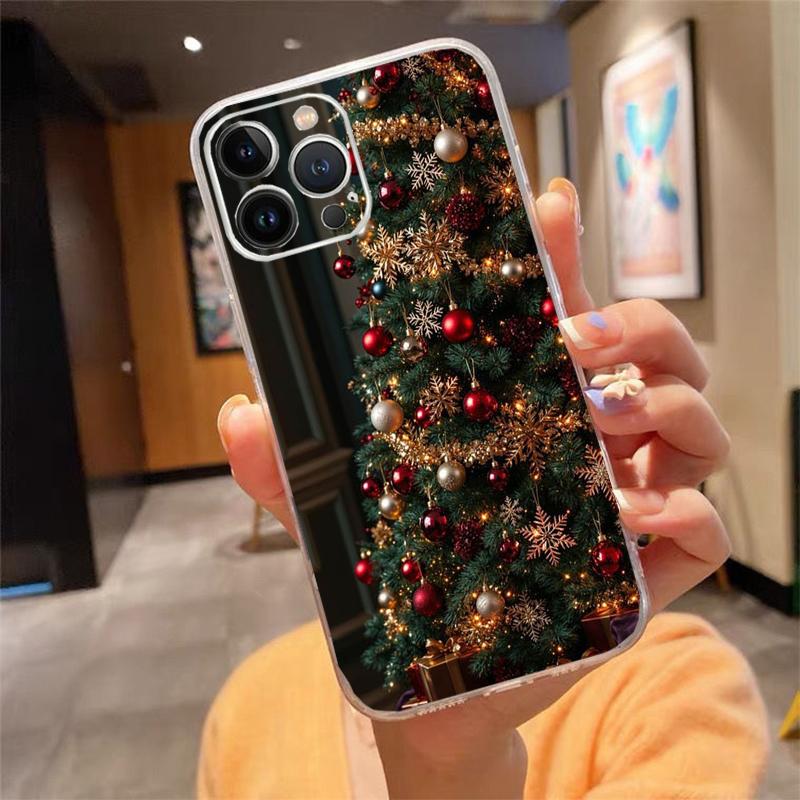 Phone Case For iphone 17 Pro Max 17 Air 16 15 14 13 Pro Max 15 16 Pro 15Plus Christmas Tree