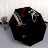 1PC Scream Mask Automatic Folding Umbrella - Compact 8-Rib Design, Durable Plastic & Iron,  F010606