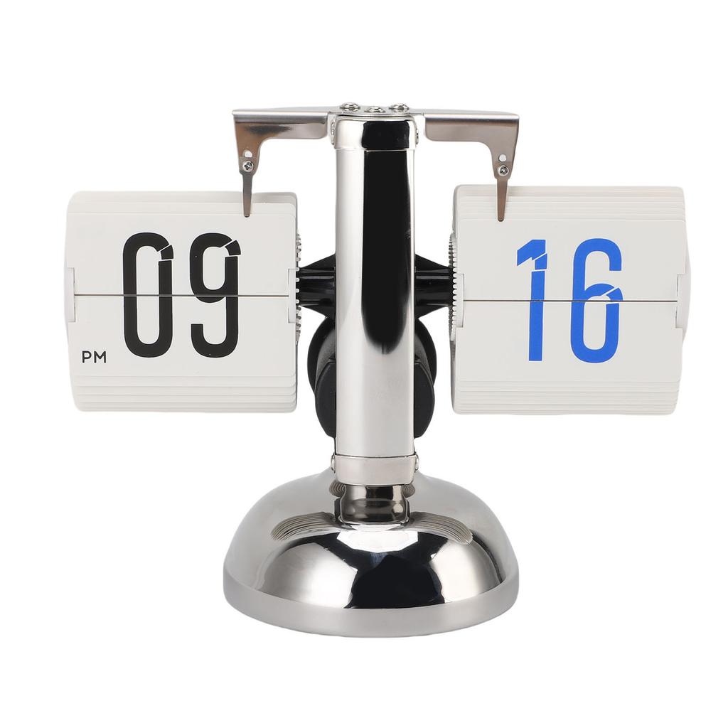 Desk Clock 12 Hours Vintage Minimalist Digital Display Battery Operated Automatic Mechanical Clock for Home