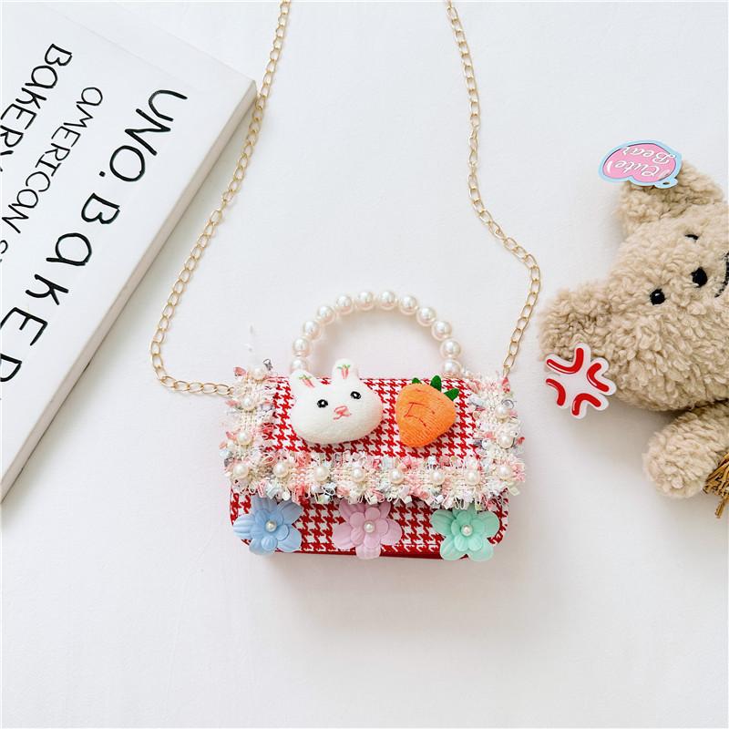 Trendy Kids Shoulder Bag Adorned With Chic Beads Ideal For Everyday Use