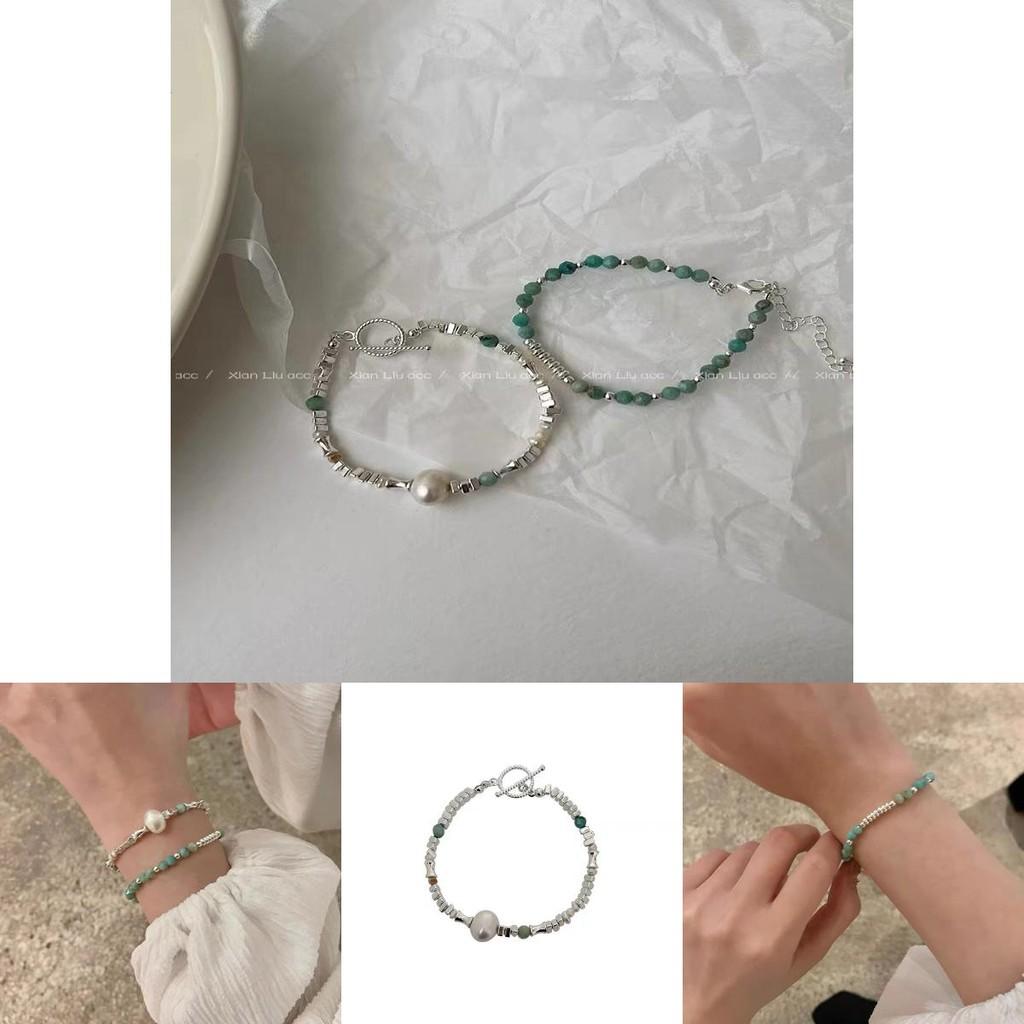 High-end Fashionable Women's Bracelet With Unique Geometric Faux Pearls