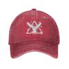Noble Team Emblem HHalo Game Baseball Caps Vintage Worn Washed Headgear Unisex Outdoor Exercise Hats