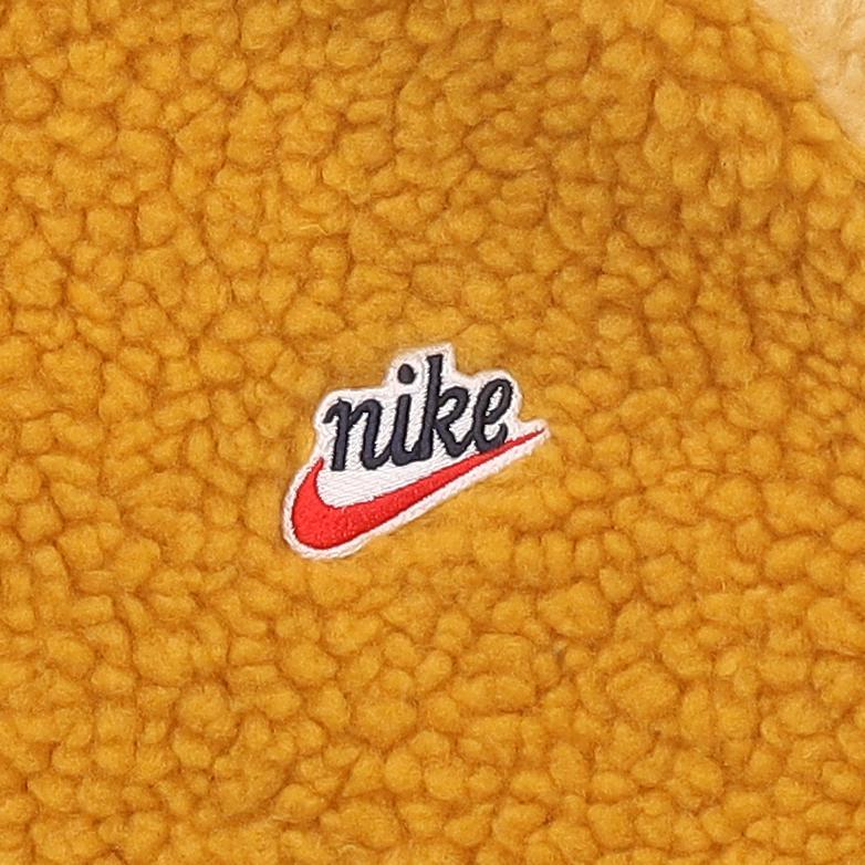 Nike Logo Printed Loose Warm Fleece Jacket Men Jacket Yellow BV3722-727