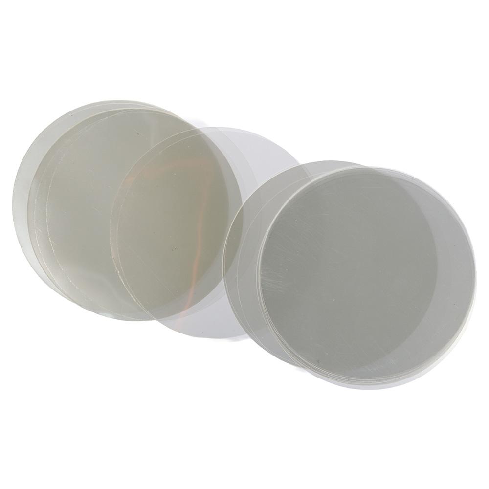 Plastic Button Round Polyester Film 75MM Plastic Film Button Parts Plastic Cover Film Handicraft Supplies