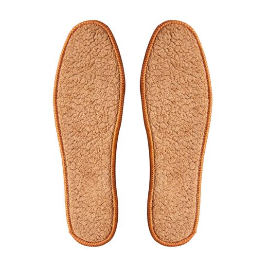 1 Pair Thick Winter Shoe Insoles Fleece Lined Anti-slip Shoe Insert Warm Cold Weather Shoe Liner Sweat-wicking Breathable Foot Cushion