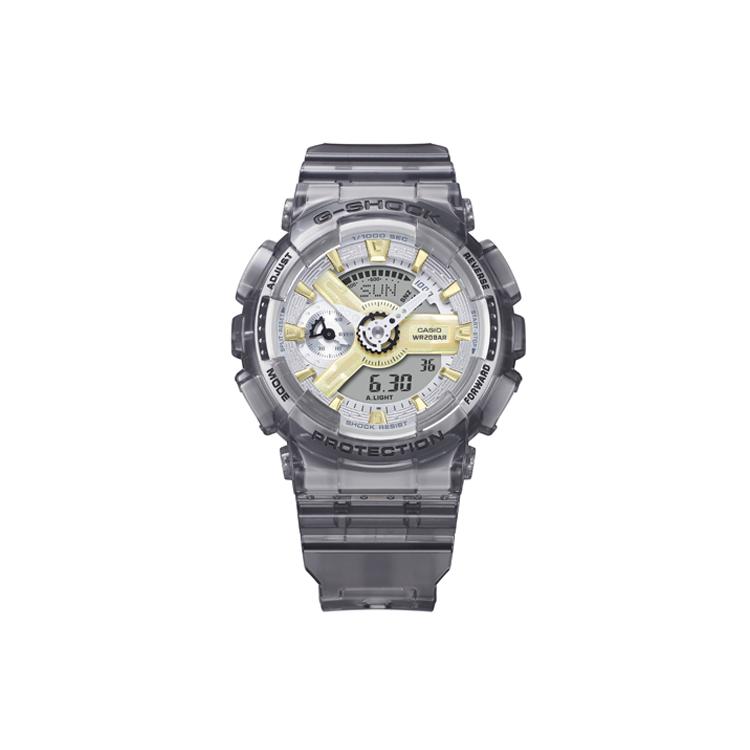 CASIO G SHOCK Quartz Movement Resin Strap Watch Women s Watch Gray Dial GMA-S110GS-8APR Ice Grey strap