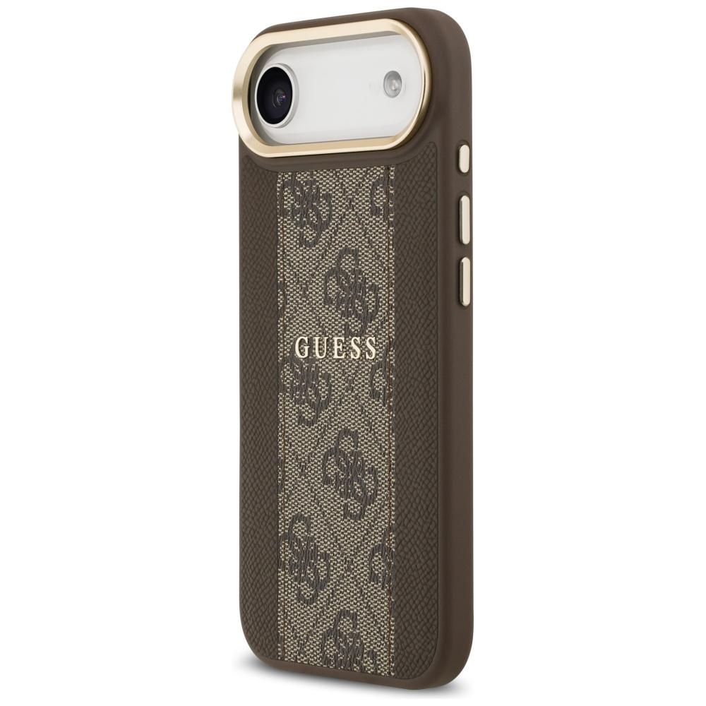 Guess 4G Stripe MagSafe case for iPhone Air brown