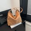 Vintage Faux Suede Women Shoulder Bags Large Capacity Rivet Female Handbag Casual Big Totes Lady Crossbody Bag Ladies Hand Bags
