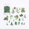 40pcs PET Transparent Flowers Stickers DIY Deco Scrapbooking Junk Journal Plants Flowers Sticker Stationery Supplies