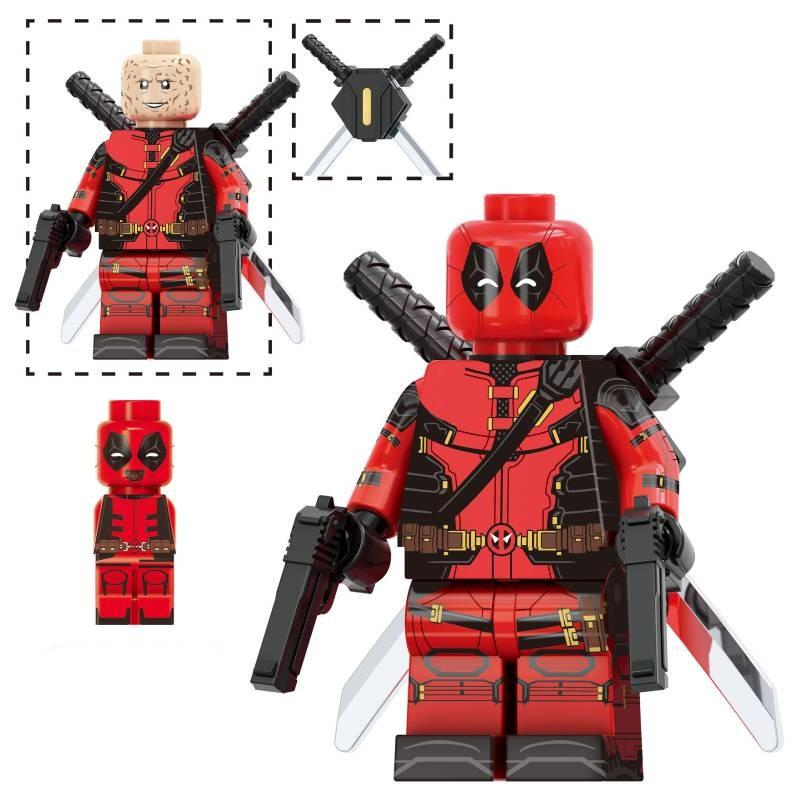 Série Heróis Conjunto de Figuras de Ação de Blocos de Construção Wolverine e Deadpool