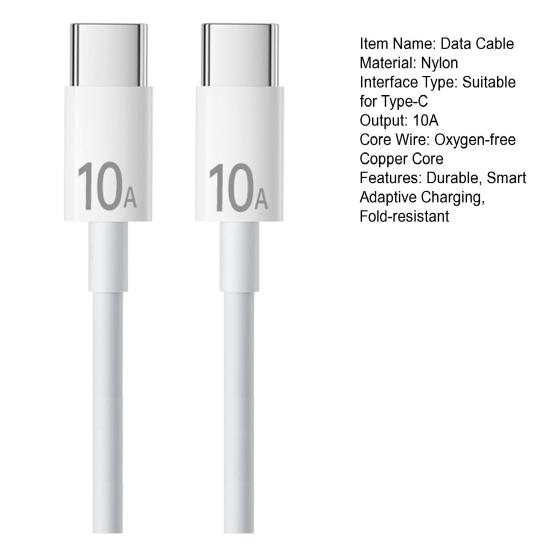 120W 10A Dual USB-C Fast Charging Cable Super Quick Charge Cord USB-C